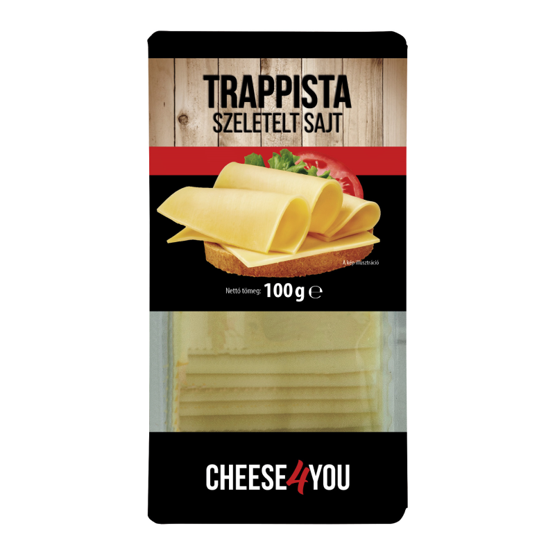 CHEESE4YOU Trappista szeletelt sajt 100 g