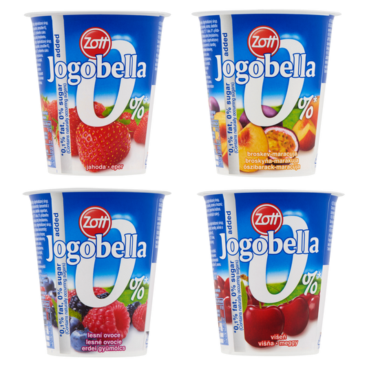 Zott Jogobella 0% élőflórás sovány gyümölcsjoghurt 150 g édesítőszerekkel