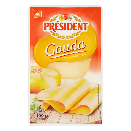 Président Gouda szeletelt sajt 100 g