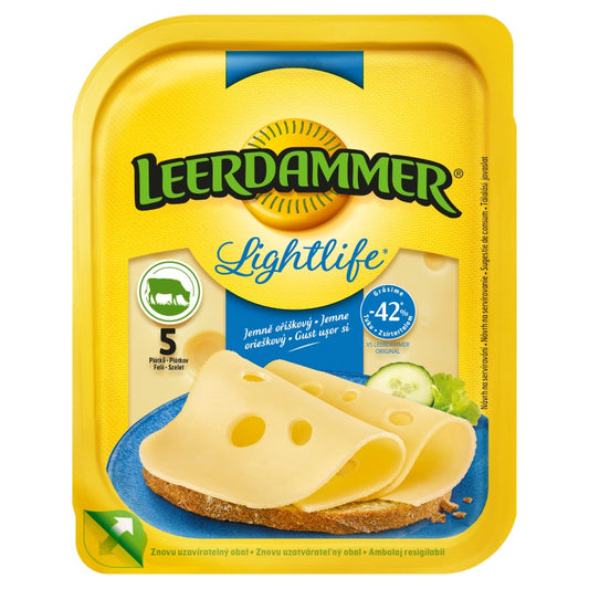 Leerdammer Lightlife nagylyukú szeletelt sajt 100 g