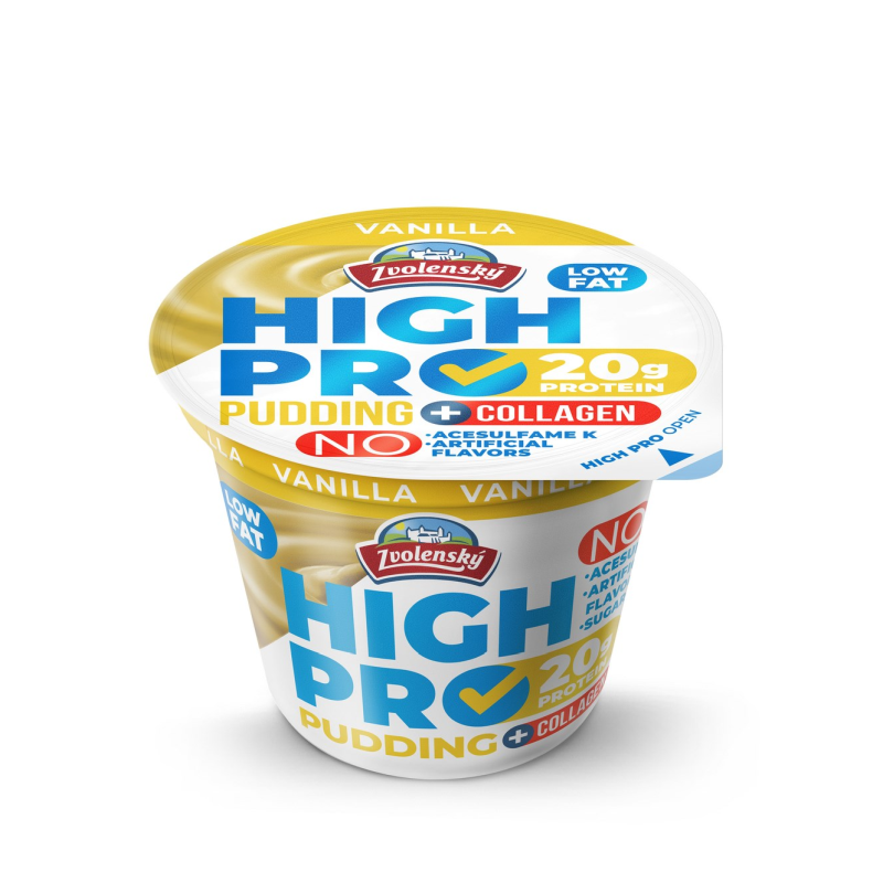 Zvolensky High Pro puding kollagénnel 200 g vanília ízű